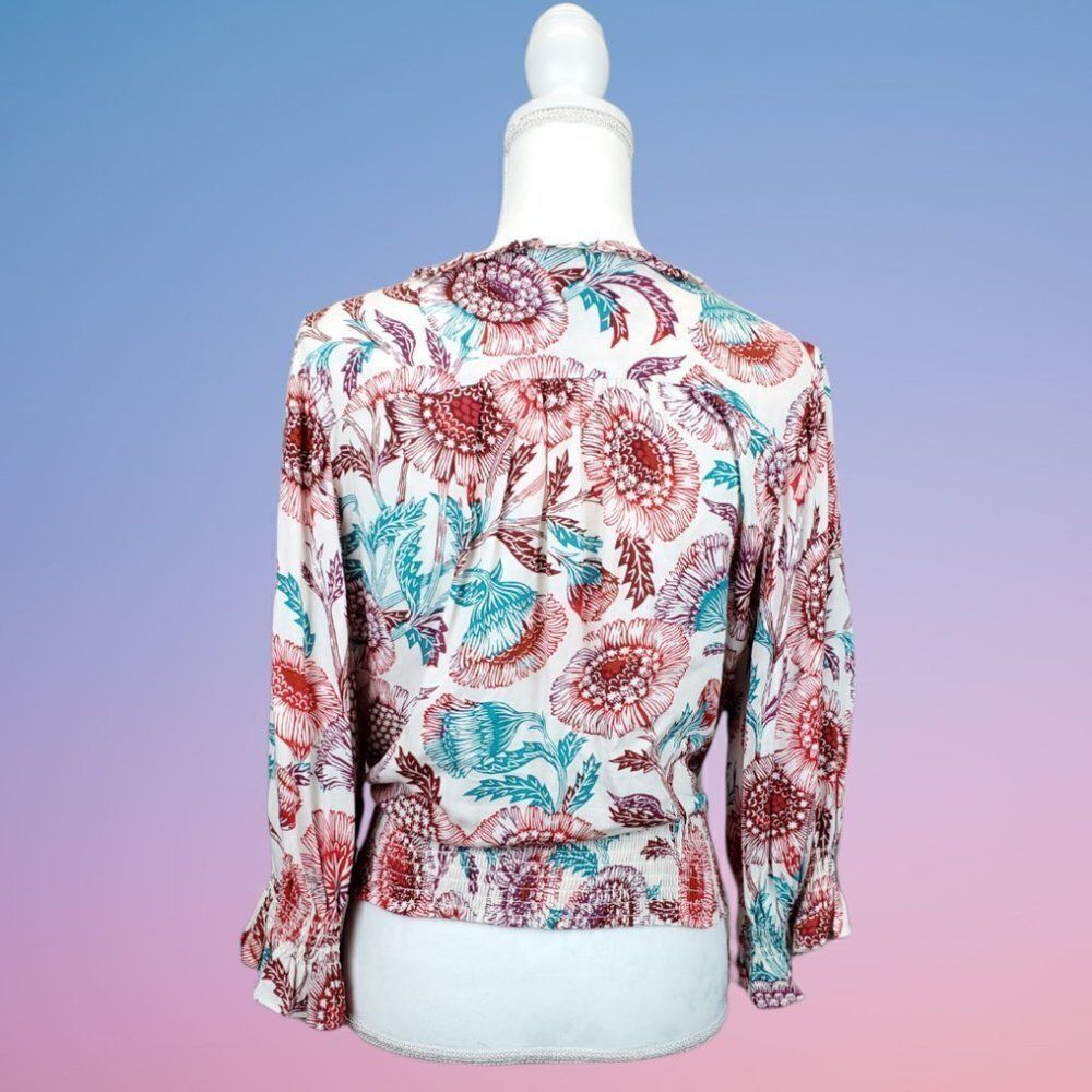 Anthropologie Tugboat Saraya Floral Blouse - Picture 8 of 15